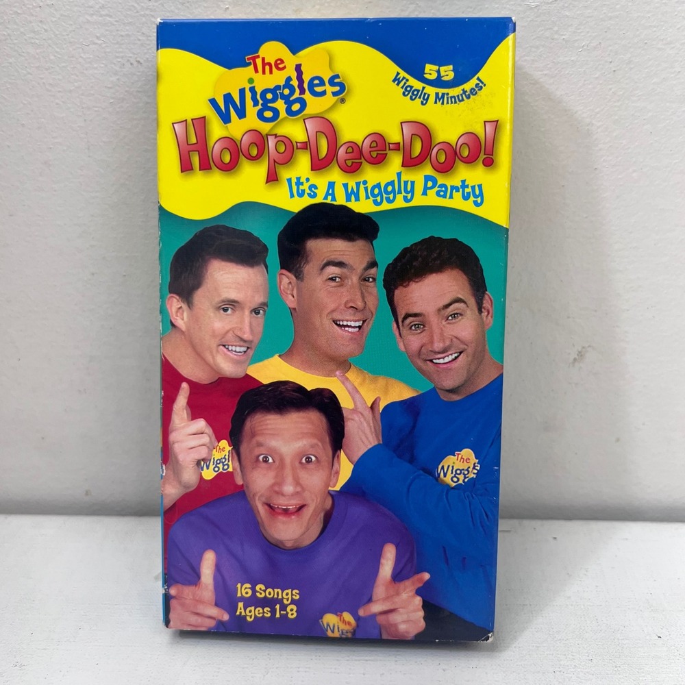 The Wiggles Hoop-Dee-Doo It's A Wiggly Party‎ VHS 2001 HIT Entertainment 2510